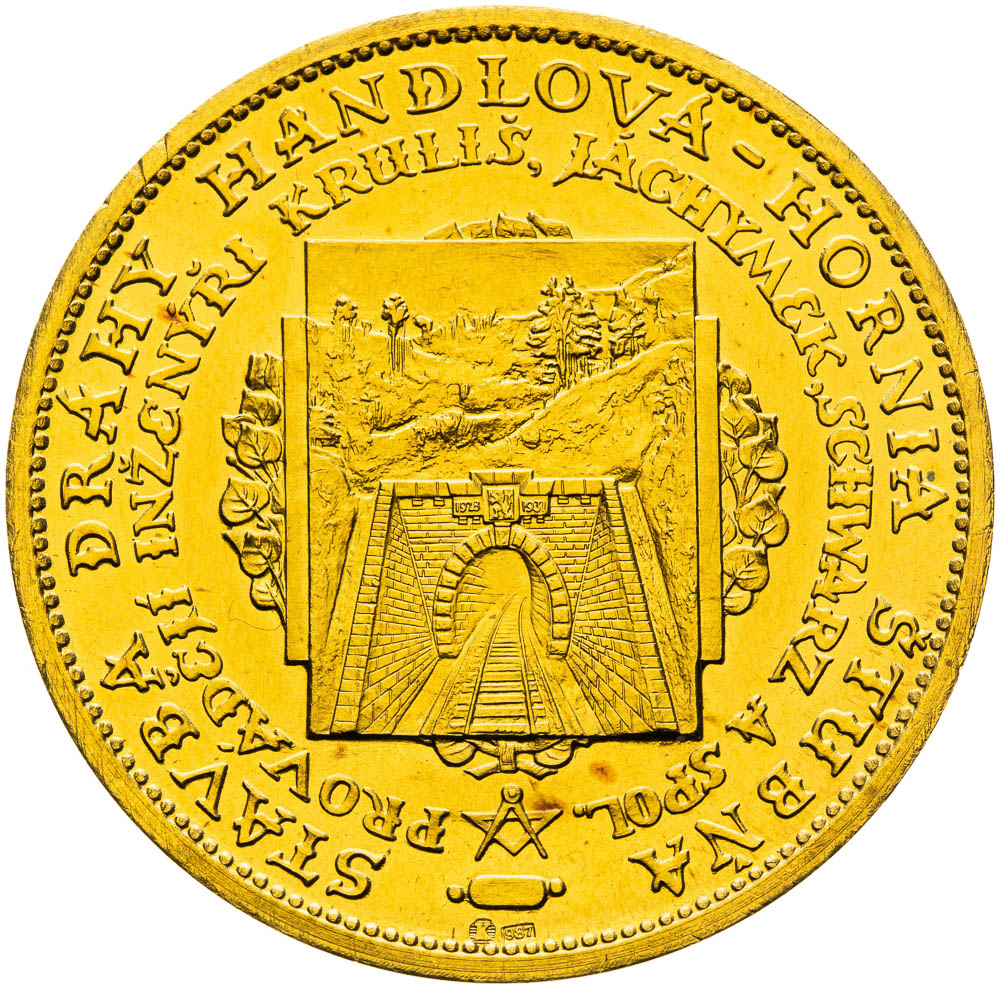 Zlatá medaile 1930 - avers