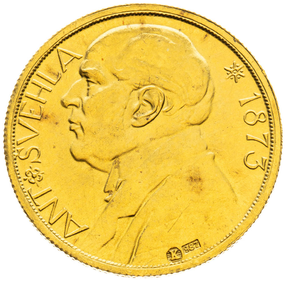 Zlatá medaila 1933 (Dukát - úmrtní) - avers