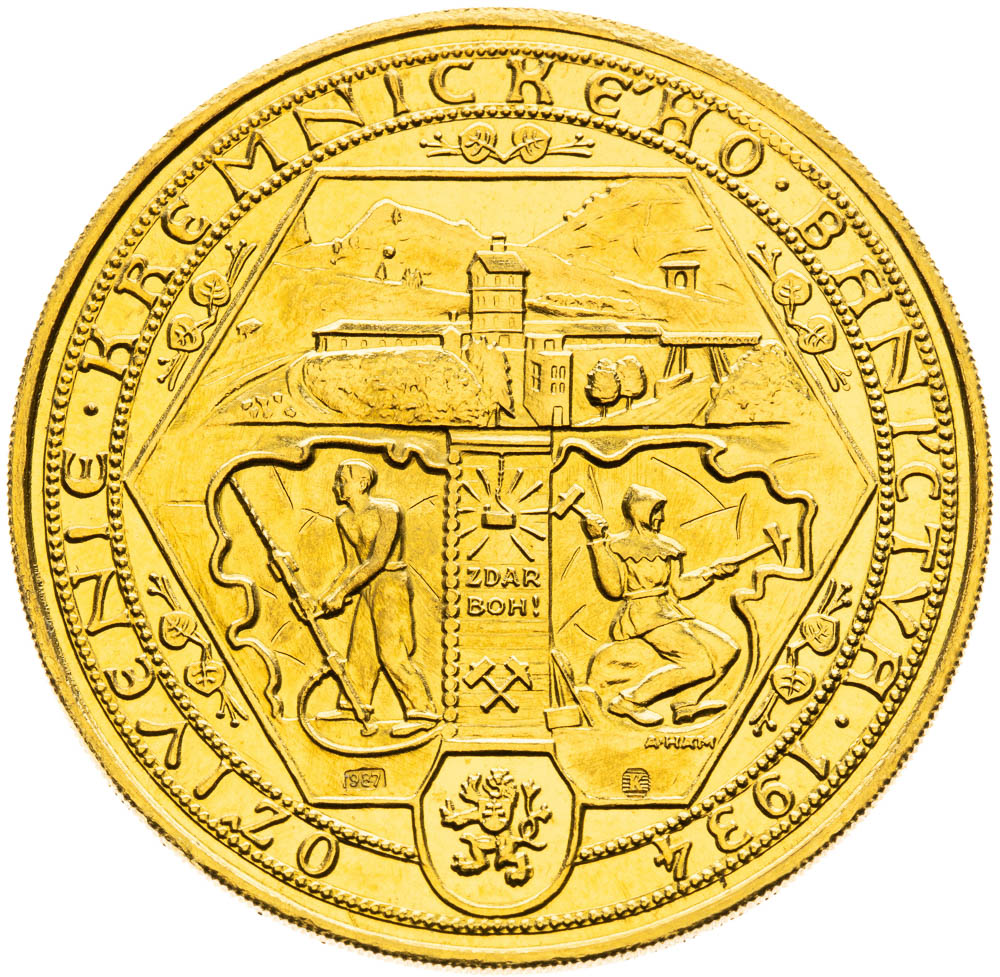 Zlatá medaile 1934 (5 Dukát) - revers