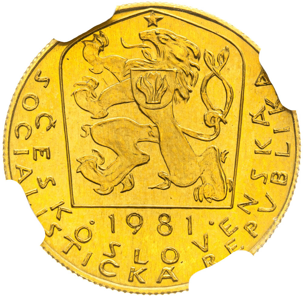 Dukát 1981 - revers