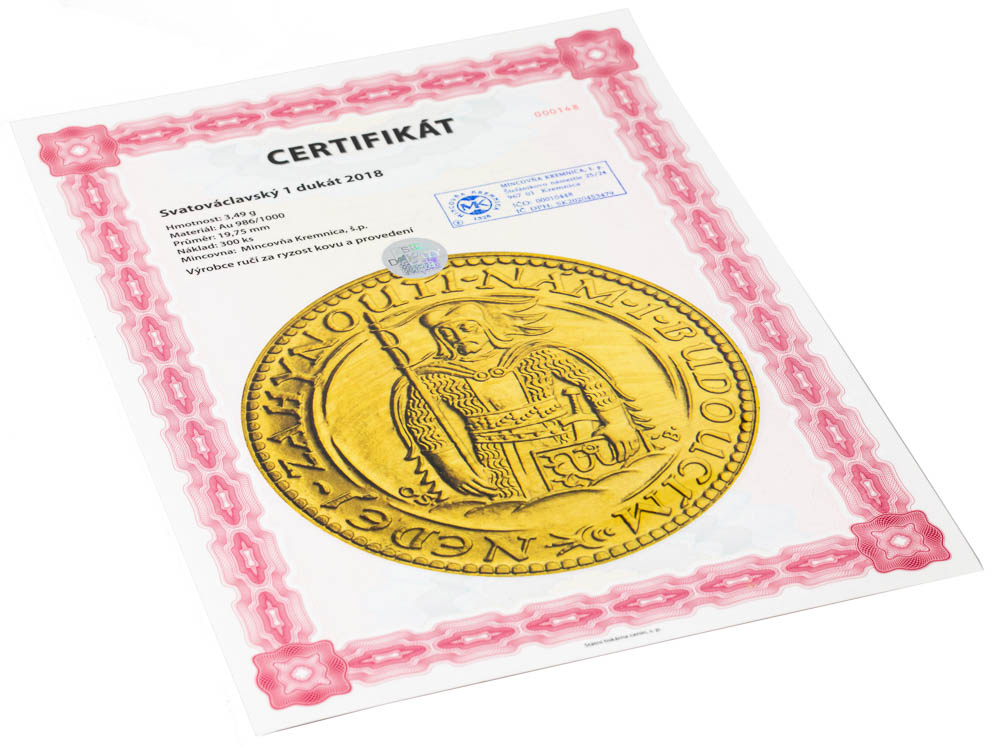 Dukát 2018 - revers
