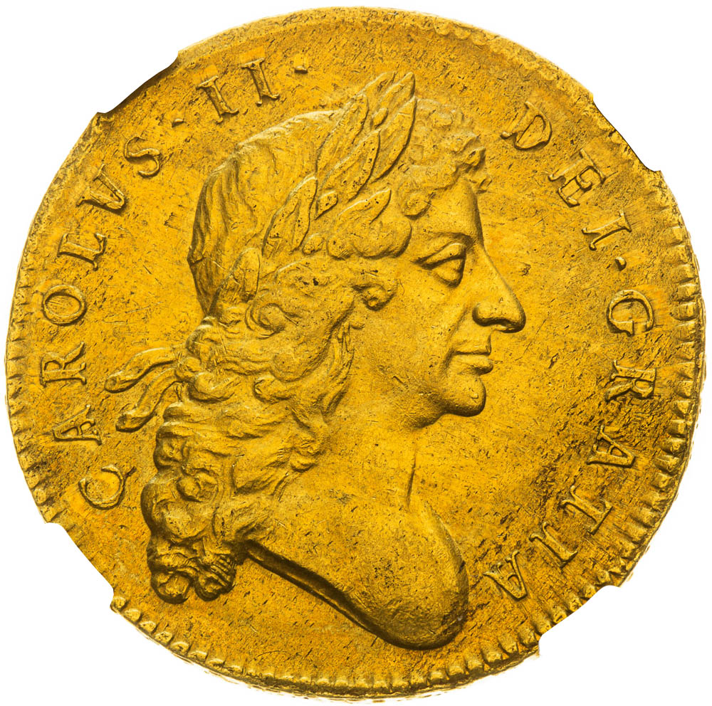5 Guinea 1682 - avers