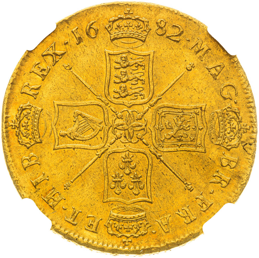 5 Guinea 1682 - revers