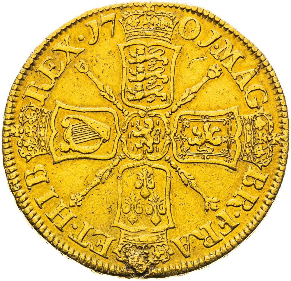 5 Guinea 1701 - revers