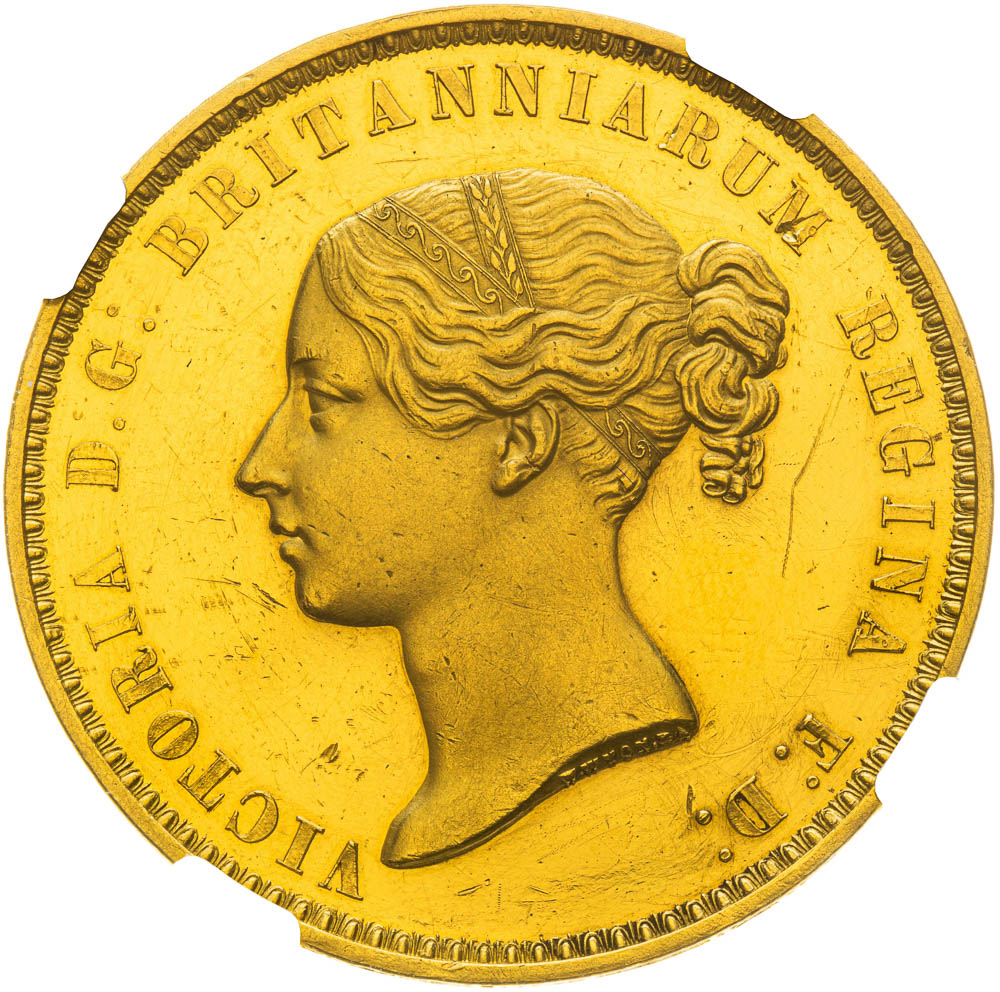 5 Pounds 1839 - avers