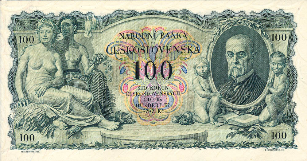 100 Kč 1931 - revers