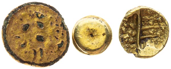 Lot of coins. AE, AR gold plated (3 pcs) - front