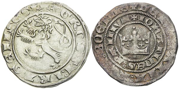 Pražský groš (2 ks) - avers