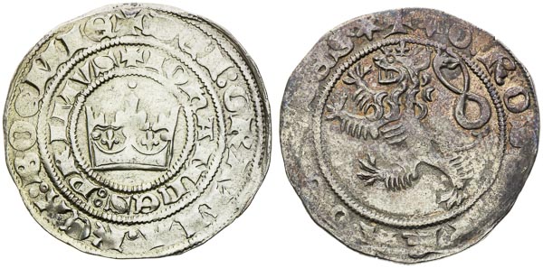 Pražský groš (2 ks) - revers