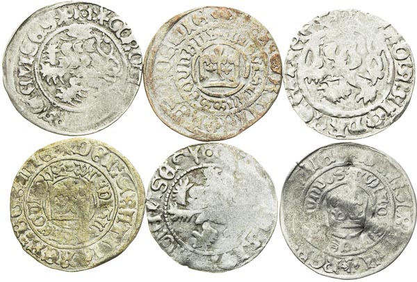 Prague Groschen (6 pcs) - front