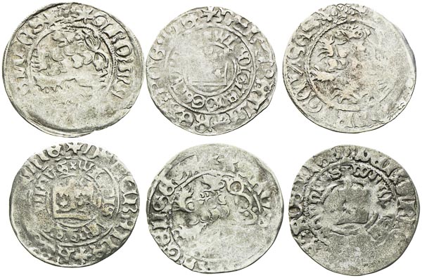 Prague Groschen (6 pcs) - front