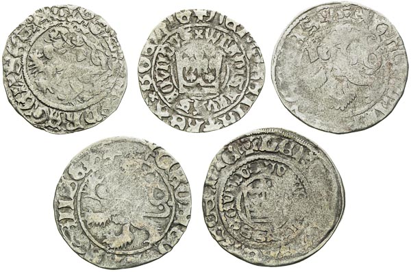 Prague Groschen (5 pcs) - front
