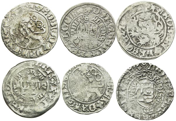 Prague Groschen (6 pcs) - front