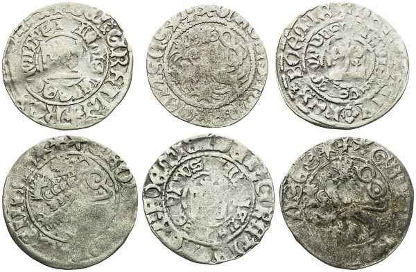 Prague Groschen (6 pcs) - front