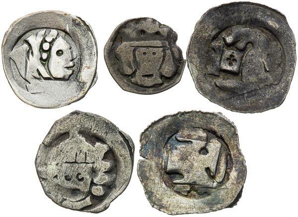 Pfennig (13th-14th century) (5 pcs) - front