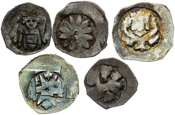 Pfennig (13th-14th century) (5 pcs) - front