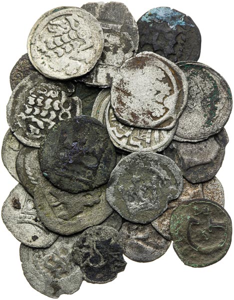 Lot of silver coins (27 pcs) - front