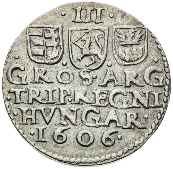 3 Groschen 1606 - back