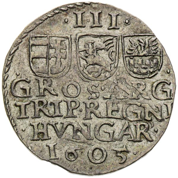 3 Groschen 1605 - back
