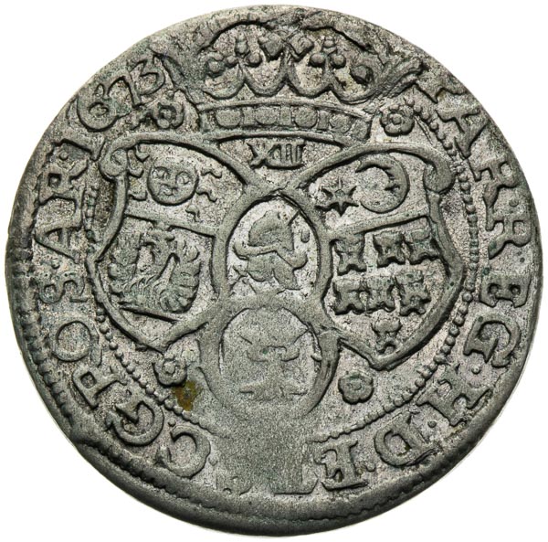 XII Denar Groschen 1673 - back