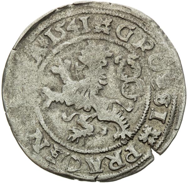 Prague Groschen 1541 - back