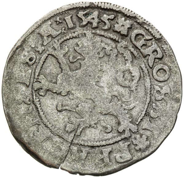 Prague Groschen 1545 - back