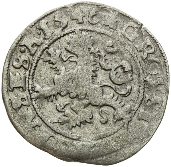 Prague Groschen 1546 - back