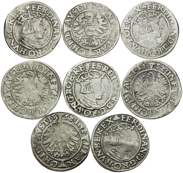 3 Kreutzer 1551, 1552 (8 pcs) - front