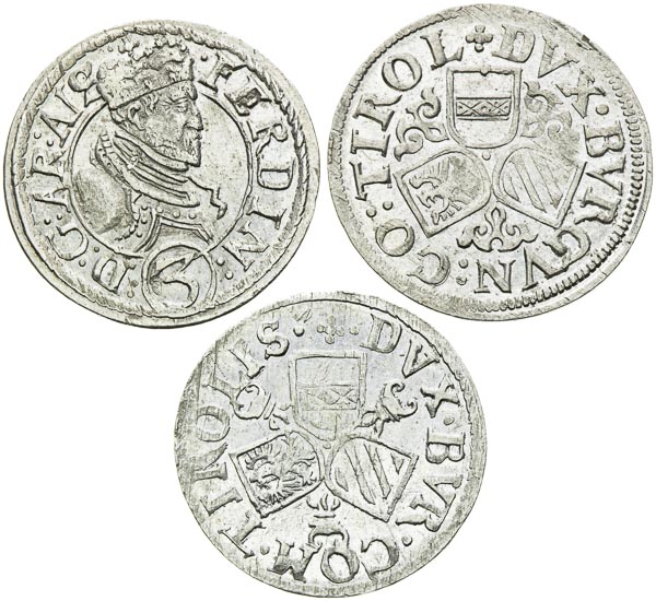 3 Kreutzer (3 pcs) - front