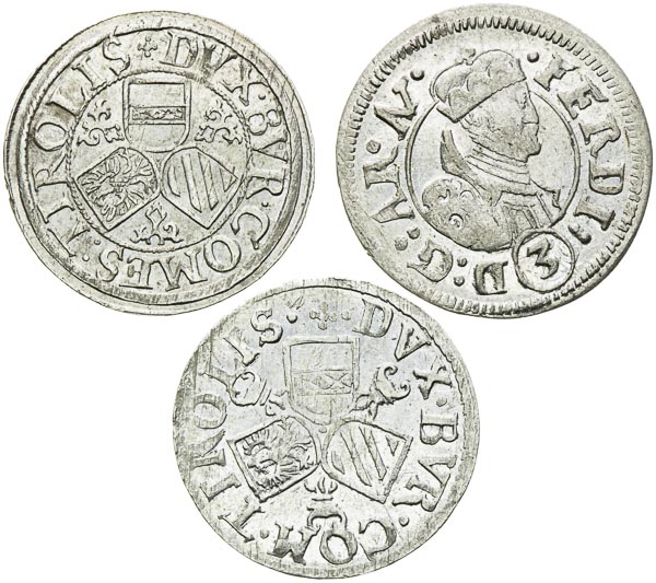 3 Kreutzer (3 pcs) - back