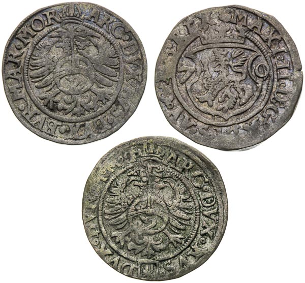 2 Kreutzer 1567, 1570 (3 pcs) - front