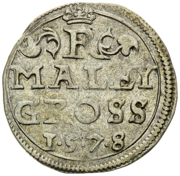 Kleingroschen 1578 - back