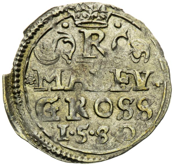 Kleingroschen 1580 - back