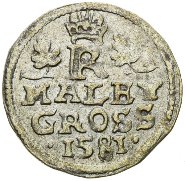 Kleingroschen 1581 - back