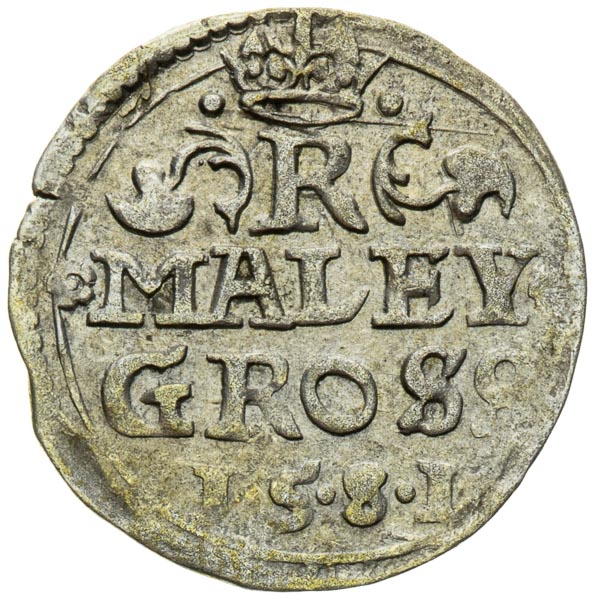 Kleingroschen 1581 - back