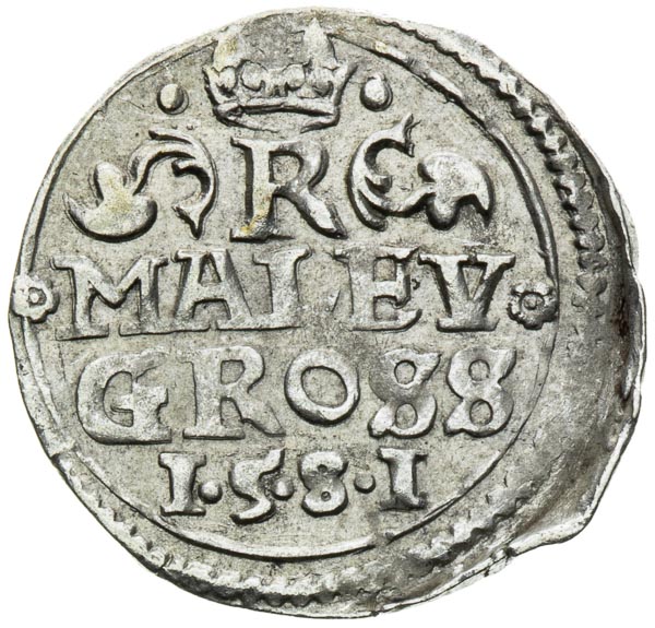 Kleingroschen 1581 - back