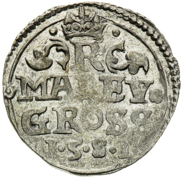 Kleingroschen 1581 - back