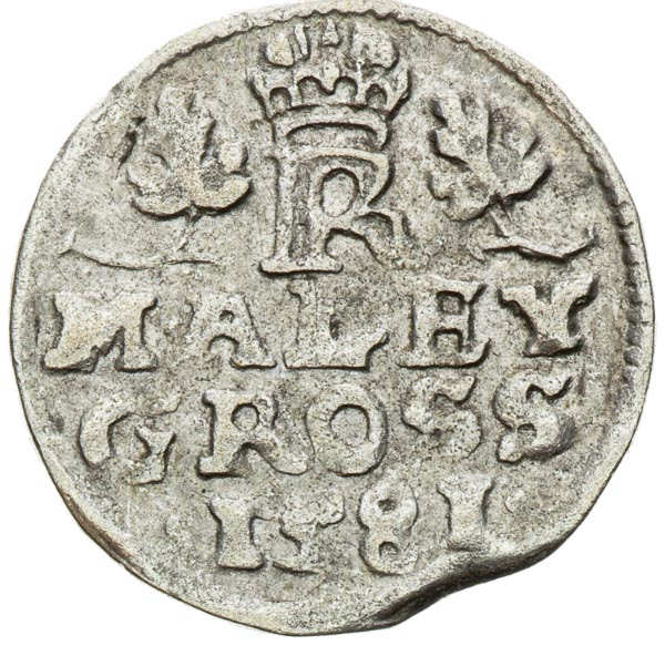 Kleingroschen 1581 - back