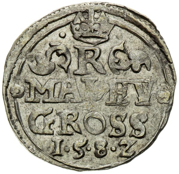 Kleingroschen 1582 - back