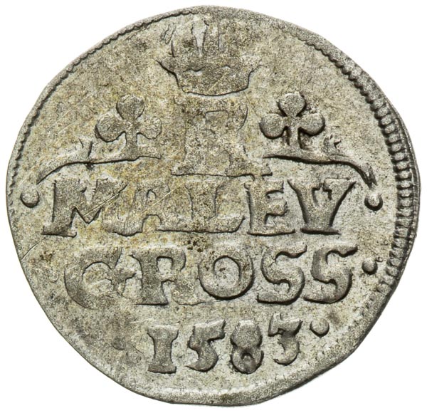 Kleingroschen 1583 - back