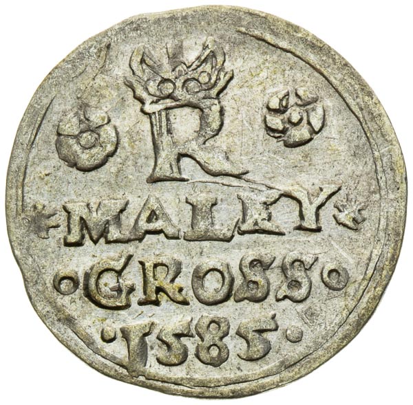 Kleingroschen 1585 - back