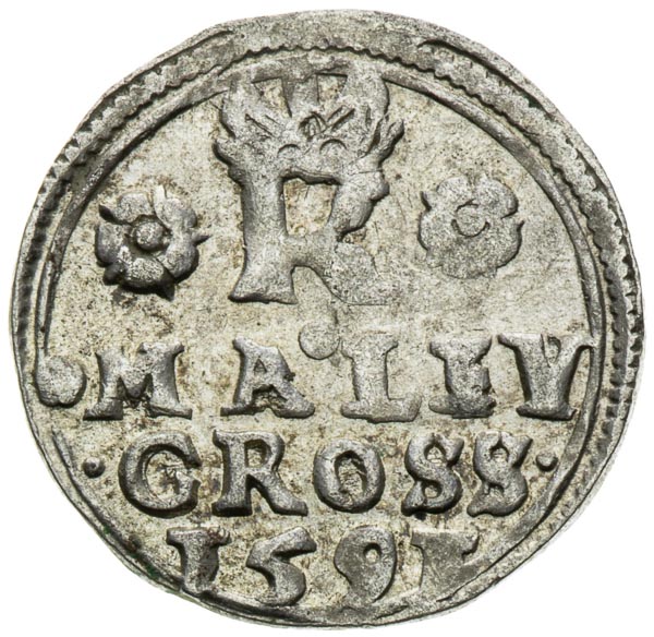 Kleingroschen 1591 - back