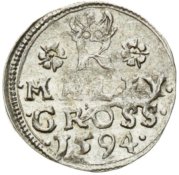 Kleingroschen 1594 - back