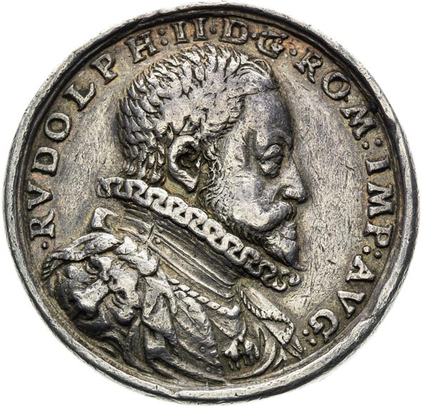 Stříbrná medaile 1599 - avers