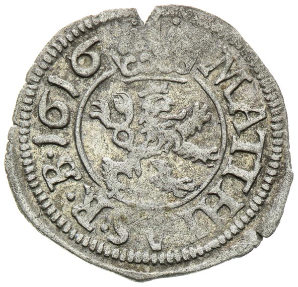 Weisspfennig 1616 - front