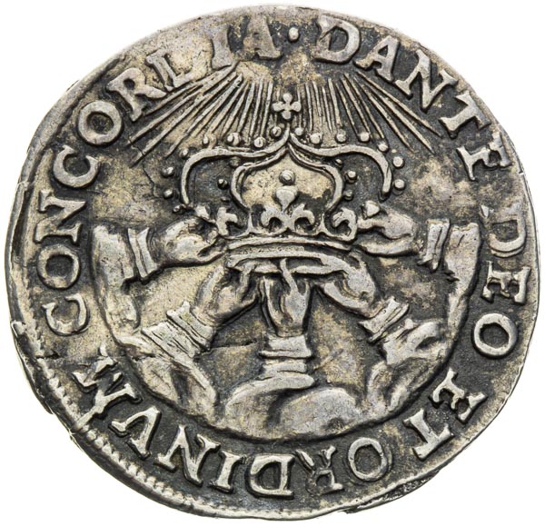 Stříbrný žeton 1619 - revers