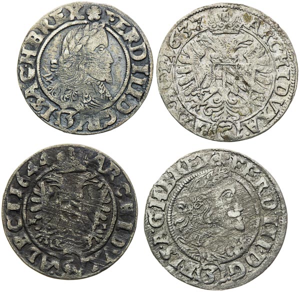 3 Kreutzer (4 pcs) - front