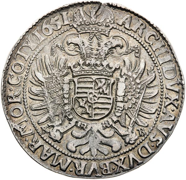 Thaler 1651 - back