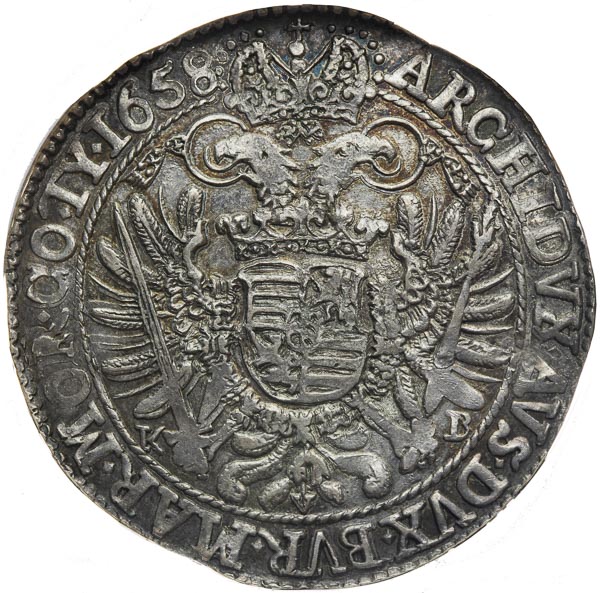 Thaler 1658 - back