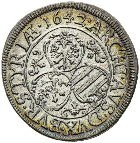 3 Kreutzer 1642 - back